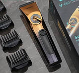 Машинка для стрижки VGR V-663, жовто-чорна, фото 6
