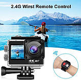 Екшн-камера водонепроникна спортивна CSZ-Q60AR 9464 з пультом, чорна, фото 8