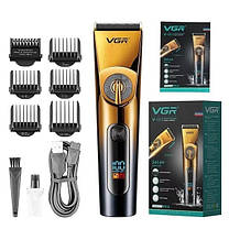 Машинка для стрижки VGR V-663, жовто-чорна, фото 4
