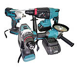 Набір інструментів 4 в 1 9712, перфоратор, гайковерт, шурупокрут, кутова шліфувальна машина, фото 3