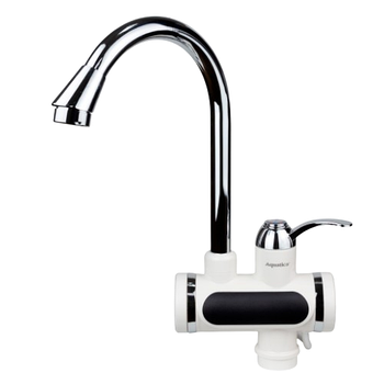 Кран-водонагрівач проточний JZ 0,4-5бар 3,0кВт для кухні гусак вухо на гайці Aquatica