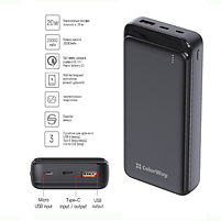 Павербанк 20000 mAh ColorWay CW-PB200LPG3BK-PD 20W QC+PD slim чорний, фото 9