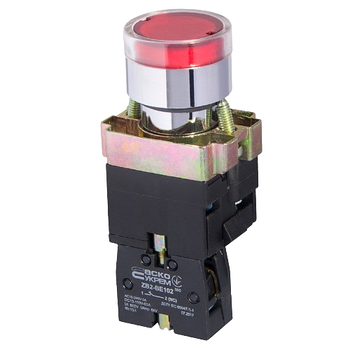 Кнопка XB2-BW3471 червона з підсвічуванням Аско