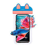 Сумка USAMS Mobile Phone Waterproof Bag IPX8 US-YD010 pink&blue, фото 4