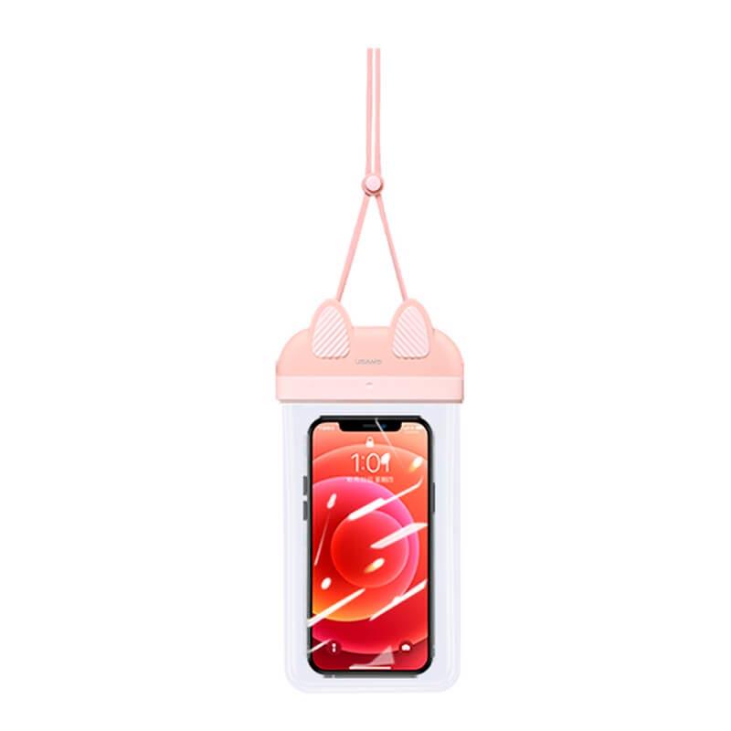 Сумка USAMS Mobile Phone Waterproof Bag IPX8 US-YD010 pink, фото 1