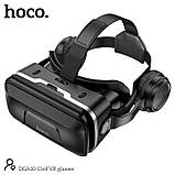 3D окуляри віртуальної реальності HOCO Cool VR glasses DGA10 (6931474783790) black, фото 6