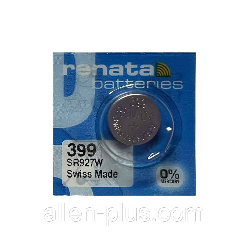 Батарейка RENATA 399 (SR927W), оксид срібла