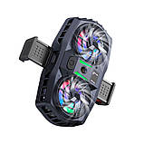 Куллер для телефону HOCO mustango mobile phone dual cooler GM36 |4.5-7"| (6942007645058) black, фото 7