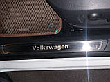 Універсальні накладки на пороги Volkswagen V-1 (4 шт., нерж) для Тюнінг Volkswagen, фото 8