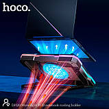 Куллер для Ноутбука Hoco Monnlight RGB notebook cooling holder DH20 |10RGB Mode, 7 level, 2USB| (6942007635943) black, фото 5
