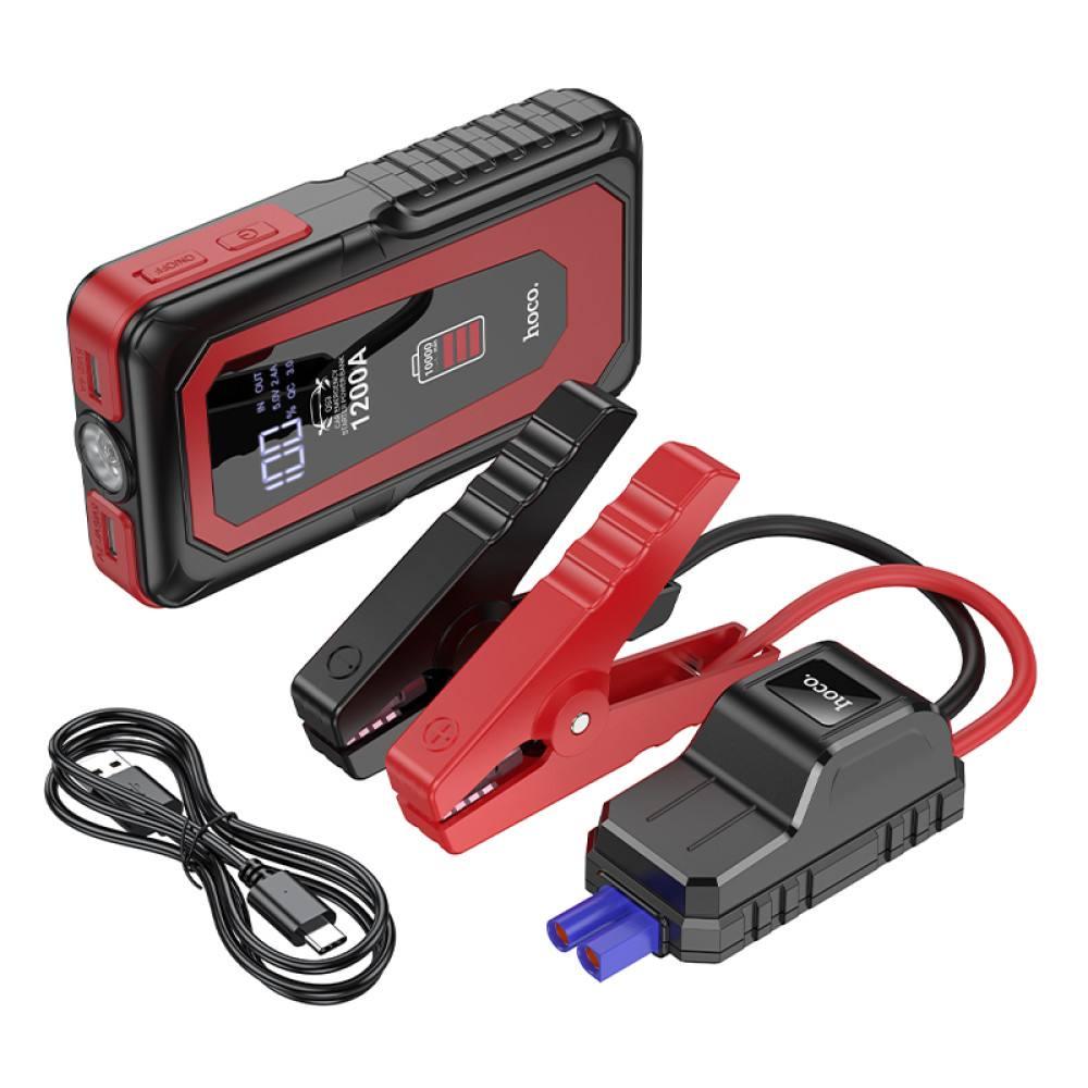 Пускозарядний пристрій і павер банк 3-в-1 HOCO QS3 10000mAh