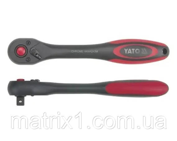 Тріскачка з покриттям пряма 3/8" 202 мм, 72 зуби YATO YT-0291