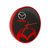 Годинник настінний кварцовий Mazda червоний, фото 3