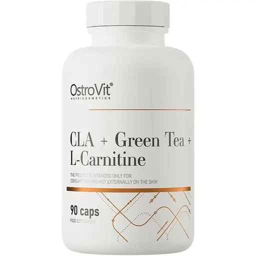 Жиросплювач OstroVit CLA+Green Tea+L-Carnitine 90caps, фото 1