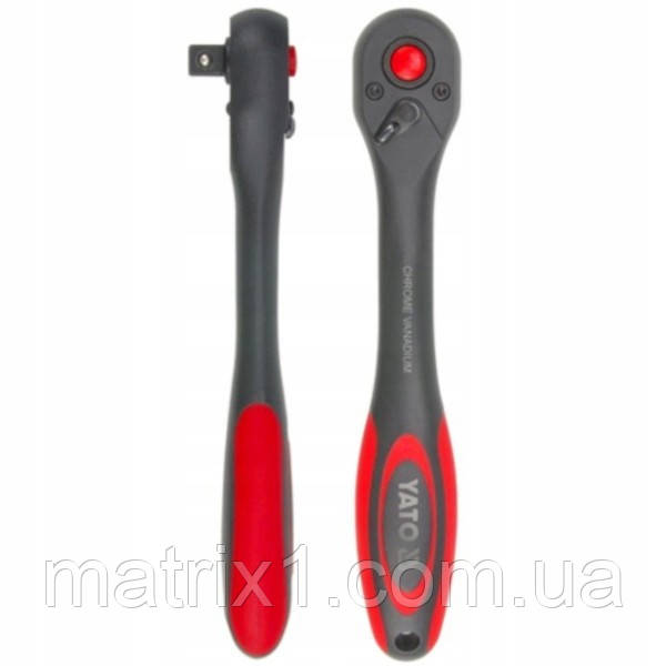 Ключ тріскачка для головок під квадрат 1/2" Yato YT-0292