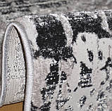 Сірий сучасний ковролін ширина 2 метри LEVADO 03605A L.Grey/White, фото 2