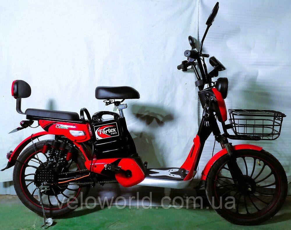 Електровелосипед Corso «Fortex» 20" дюймів FX-2559-7 (1) рама сталева, двигун 500W, акумулятор 48V20AH, корзина, у коробці
