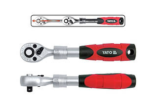 Тріскачка YATO: квадрат 1/4», 72T, L = 150-200 мм, телескопічна ручка YT-0297