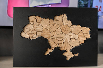 Настільна карту України 41х30см