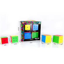 KM218-T7 Гра кубик, набір 4 штуки 2х2, 3х3, 4х4, 5х5, у коробці 18,5-18,5-6,5 см