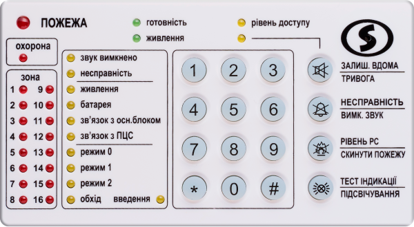 Лінд 9м3 Світлодіодна клавіатура, фото 1