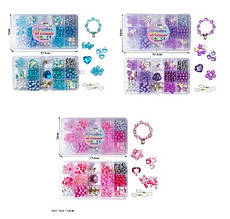 KMN103-2/3/4 Бісер 3 різновиди, бісер, підвіски намистини, гумка, коробка 17,2*10 см