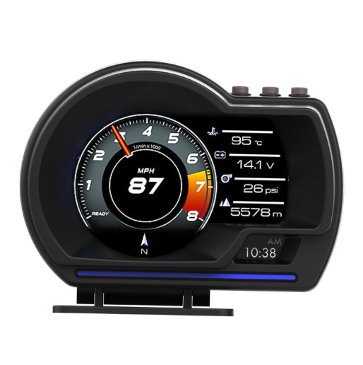 Бортовий комп'ютер HUD P6, GPS-спідометр, OBD2