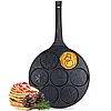 Сковорода для оладок Kamille KM-4210 Різдвяна кругла з антипригарним покриттям 26 см, фото 3
