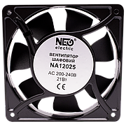 Вентилятор шафовий NA12025, АС 200-240В, 21Вт, 96м.куб./година, 120×120×25mm NEO