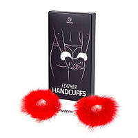 Наручники з червоним пір'ям Secret Play Feather Handcuffs Red