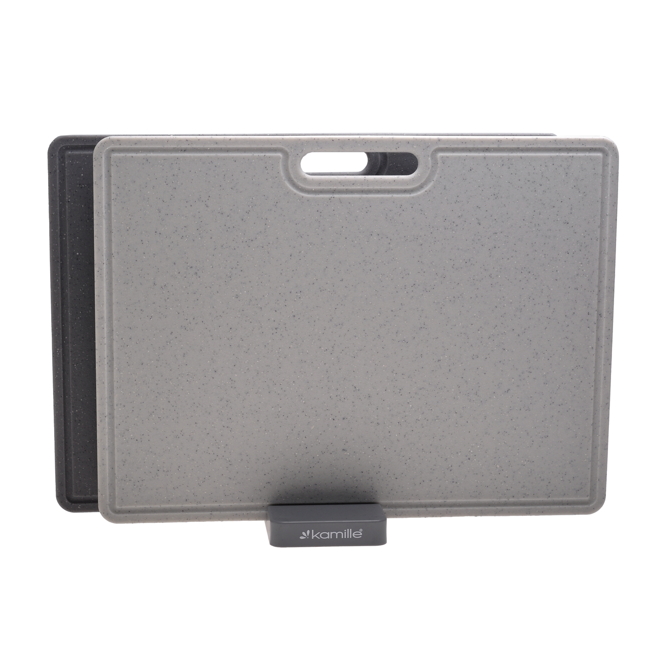 Набір роздільних дощок Kamille KM-10079 на підставці 3 предмети, фото 1