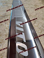 Хром Накладка на задний бампер Mercedes Vito W638 с 1996-2003 год Мерседес Вито В638 Нержавейка с лого Турция