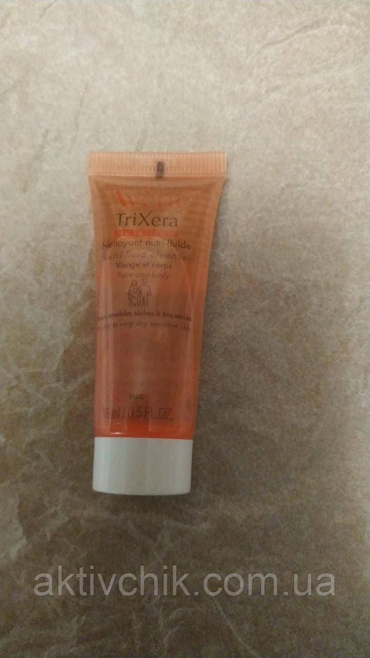 М'який очищаючий гель для обличчя і тіла Avene Peaux Seches Trixera Nutrition Gel