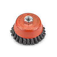 Щітка чашка 100 мм для УШМ, пучки сталевої проволоки Sturmax 5240M-02-100