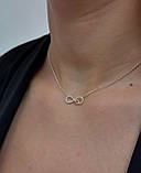 Жіночій срібний ланцюжок кольє з кулоном 1548.01, фото 2