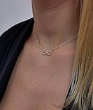 Жіночій срібний ланцюжок кольє з кулоном 1548.01, фото 4