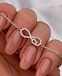 Жіночій срібний ланцюжок кольє з кулоном 1548.01, фото 3