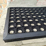 Килимок накладка на щаблі антиковзний брудозахисний 90 х 30 см стільники, фото 6