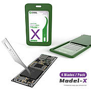 Набір лез для BGA мікросхем (компаунда) 2UUL DA16 «X» (без ручки+4 леза)