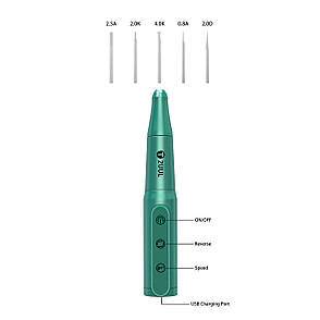 Бормашина (гравер) 2UUL DA81 (насадки для шліфування/полірування 16500 об/хв), фото 2