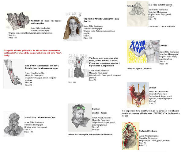 Виставка у Ванкувері українського мистецтва, яке створене у воєнний час. Картини Ніки