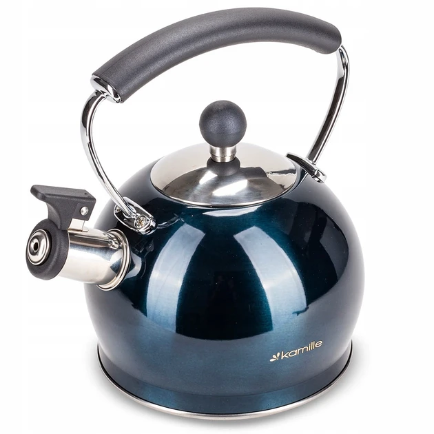 Чайник з нержавіючої сталі Kamille KM-0872 2л з свистком