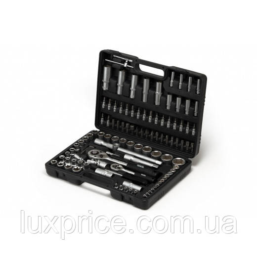 Набір інструментів MASTERTOOL ¼"&½" 108 шт 4-14 мм 10-32 мм кейс 78-7108   Luxprice