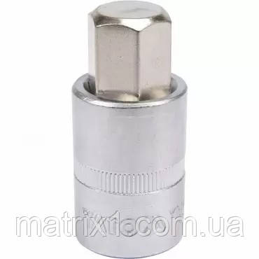 Головка торцева квадрат 1/2 HEX M17, L = 55 мм YATO YT-04388