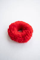 Хутряна гумка-гумка для волосся червона