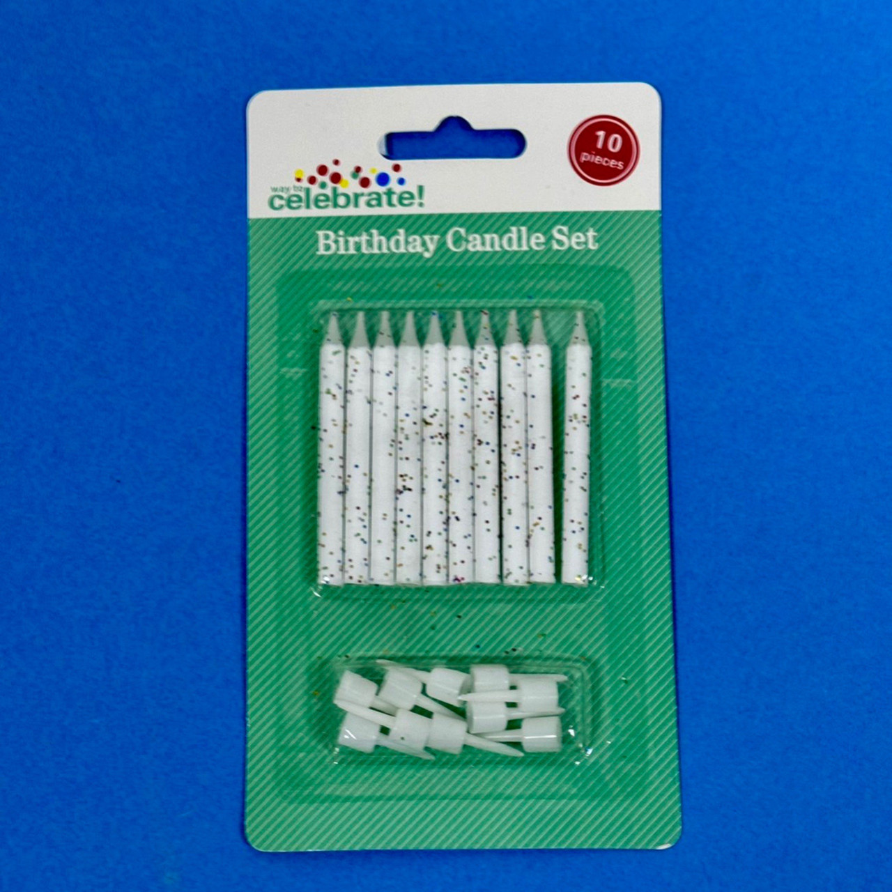 Свічки в торт "Святкові"  6 см (10 шт.)