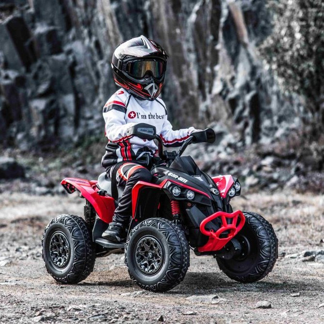 Дитячий квадроцикл Maverick Can-Am 4WD (червоний колір) з пультом керування 2,4G, фото 1