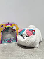 Інтерактивний пухнастий котик який закриває та відкриває очі та реагує на дотик, муркотить та співає пісеньки., фото 3