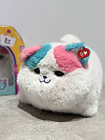 Інтерактивний пухнастий котик який закриває та відкриває очі та реагує на дотик, муркотить та співає пісеньки., фото 5