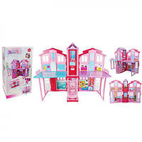 Будиночок 39-20-в72 см/93-39-72 см, 2 поверхи, меблі, ліфт, у коробці 39,5-73-21 см